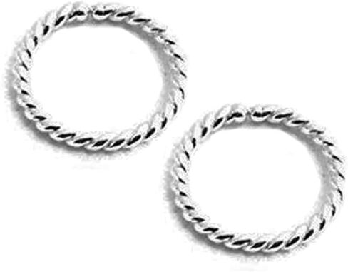 5 mm Small Twisted Silver Huggie Hoop Earrings for Women Girls Cartilage Nose Helix Tragus (5mm | 20 GA, Argentium Silver | Twisted Wire) in Saudi Arabia