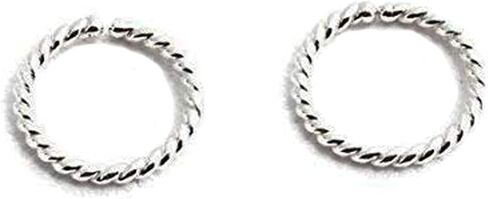 5 mm Small Twisted Silver Huggie Hoop Earrings for Women Girls Cartilage Nose Helix Tragus (5mm | 20 GA, Argentium Silver | Twisted Wire) in Saudi Arabia