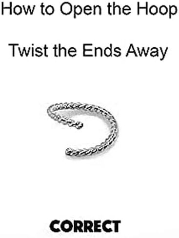 5 mm Small Twisted Silver Huggie Hoop Earrings for Women Girls Cartilage Nose Helix Tragus (5mm | 20 GA, Argentium Silver | Twisted Wire) in Saudi Arabia