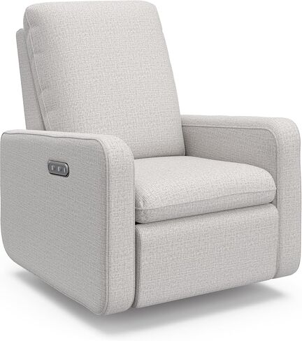 Graco Teddi Power Recliner Swivel Glider (Ivory Basketweave) - معتمد من GREENGUARD Gold، رغوة معتمدة من CertiPUR-US، كرسي كهربائي إلكتروني، شاحن USB-A وUSB-C، توسيد وراحة ممتازين in Kuwait