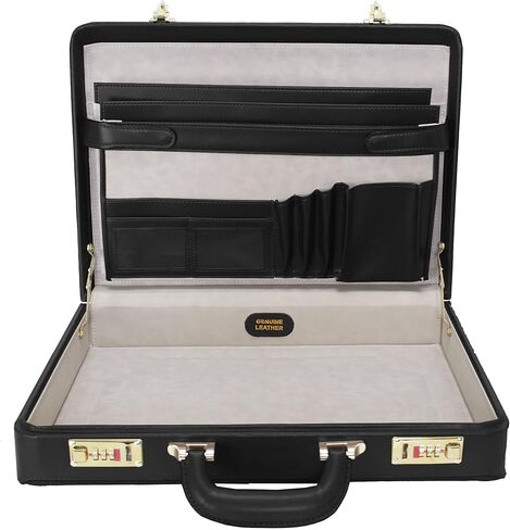 McKlein V Series, DALEY, Top Grain Cowhide Leather,Attache Briefcase, Black (80435) in Saudi Arabia