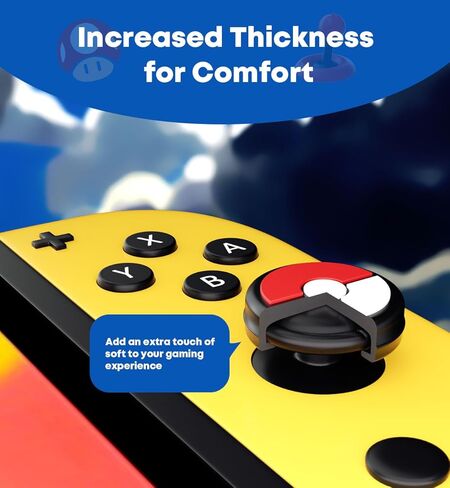 Switch Thumb Grip Caps - Silicone Joycon Grip Cover, Cute Design for Nintendo Switch Accessories - Compatible with Nintendo Switch/OLED/Switch Lite (Multicolored) in Saudi Arabia