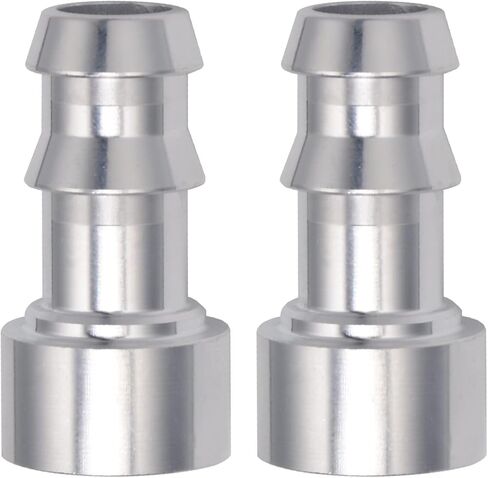 Podavelle 3/8 Inch Weld On Hose Barb Bung Nipple Fitting Adapter Aluminum Natural, Pack of 2 in Saudi Arabia