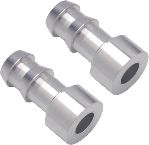 Podavelle 3/8 Inch Weld On Hose Barb Bung Nipple Fitting Adapter Aluminum Natural, Pack of 2 in Saudi Arabia