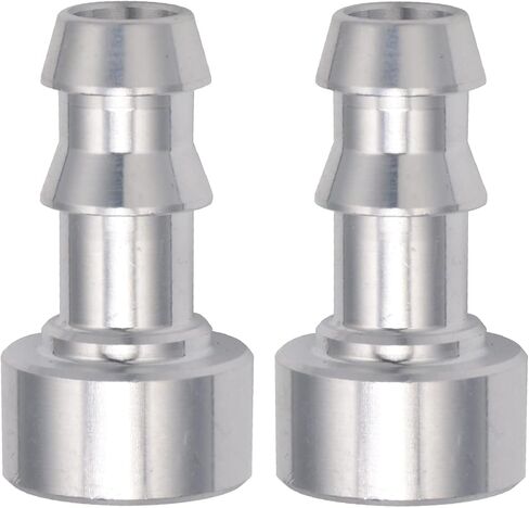 Podavelle 3/8 Inch Weld On Hose Barb Bung Nipple Fitting Adapter Aluminum Natural, Pack of 2 in Saudi Arabia