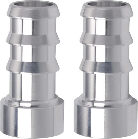 Podavelle 3/8 Inch Weld On Hose Barb Bung Nipple Fitting Adapter Aluminum Natural, Pack of 2 in Saudi Arabia