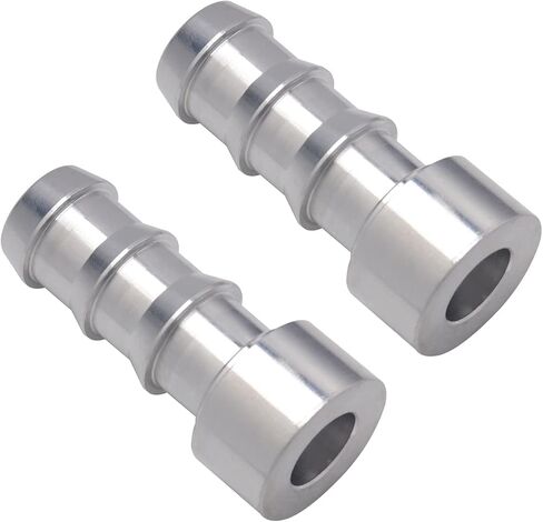 Podavelle 3/8 Inch Weld On Hose Barb Bung Nipple Fitting Adapter Aluminum Natural, Pack of 2 in Saudi Arabia
