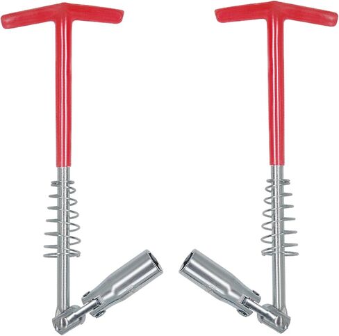 amavoler 2 Pcs Spark Plug Socket Wrench 16mm 5/8 Inch (T-Handle), Alloy Steel 360-Degree Rotation, Engine Spark Plug Tool. (16mm-5/8in) in Saudi Arabia