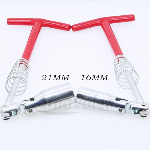 amavoler 2 Pcs Spark Plug Socket Wrench 16mm 5/8 Inch (T-Handle), Alloy Steel 360-Degree Rotation, Engine Spark Plug Tool. (16mm-5/8in) in Saudi Arabia