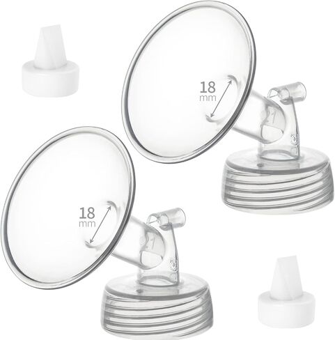 Belmikal 26mm Flange&Duckbill Valve Compatible with Spectra S2 S1 9 Plus Ameda MYA Motif Luna Breastpumps Replacement Spectra Pump Parts Spectra Flange. Compatible with Spectra Parts/Accessories in Saudi Arabia