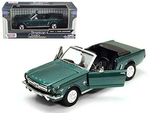 1964-1/2 Ford Mustang Convertible Green No.1 50th Anniversary 1/24 Diecast Car Model by Motormax 73212grn in Kuwait