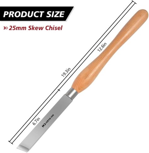professional 1.5 Inch Round Nose Scraper - M2 HSS with Cryogenic Treatment, HRC63-65, and Durable Beechwood Handle - Essential Wood Lathe Tool(38mm)… in Saudi Arabia