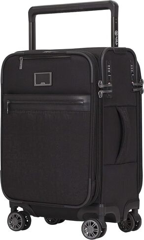 M&A Dual Opening Wide Trolley Hardside Luggage, Black, Checked-Large 28-Inch in Saudi Arabia