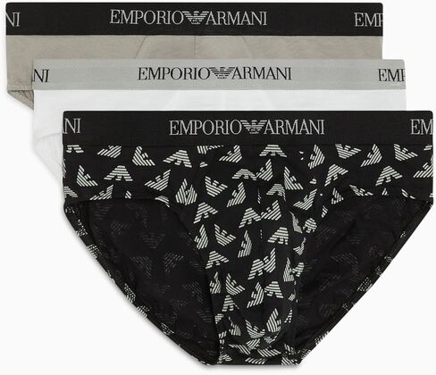 Emporio Armani Men's Pure Cotton 3-Pack Brief in Saudi Arabia