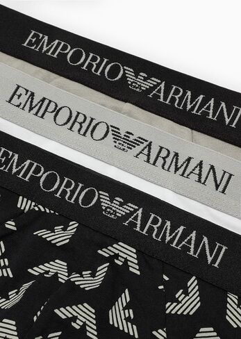 Emporio Armani Men's Pure Cotton 3-Pack Brief in Saudi Arabia
