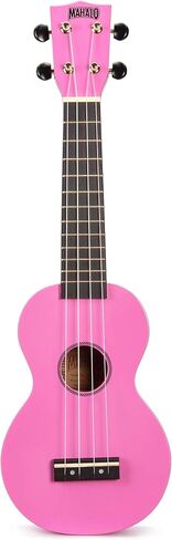 سلسلة Mahalo Ukuleles Rainbow، 4 أوتار، يمين، بني، سوبرانو (MR1TBRK) in Kuwait