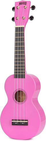 سلسلة Mahalo Ukuleles Rainbow، 4 أوتار، يمين، بني، سوبرانو (MR1TBRK) in Kuwait