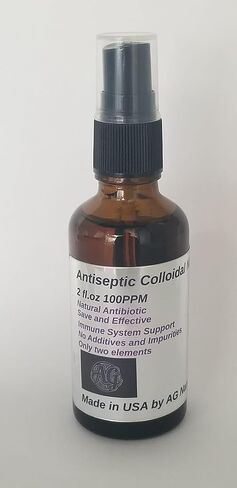 Colloidal Silver Spray, Antiseptic Spray, 100 PPM, Antiseptic Colloidal Nano Silver in Kuwait