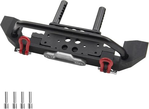 ShareGoo Metal Bumper with Tow Trailer Compatible with Axial SCX10 90046 90047 Traxxas TRX-4 Redcat Gen8 1/10 RC Crawler Car (Front Bumper) in Saudi Arabia