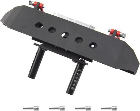 ShareGoo Metal Bumper with Tow Trailer Compatible with Axial SCX10 90046 90047 Traxxas TRX-4 Redcat Gen8 1/10 RC Crawler Car (Front Bumper) in Saudi Arabia