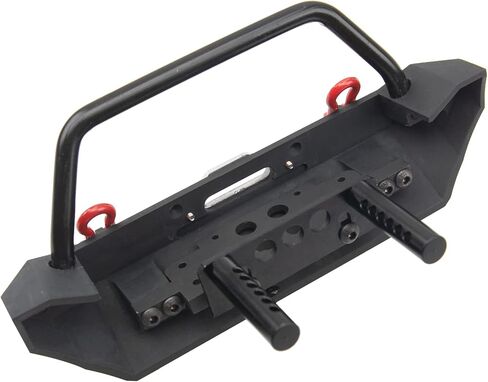 ShareGoo Metal Bumper with Tow Trailer Compatible with Axial SCX10 90046 90047 Traxxas TRX-4 Redcat Gen8 1/10 RC Crawler Car (Front Bumper) in Saudi Arabia