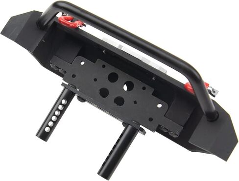 ShareGoo Metal Bumper with Tow Trailer Compatible with Axial SCX10 90046 90047 Traxxas TRX-4 Redcat Gen8 1/10 RC Crawler Car (Front Bumper) in Saudi Arabia