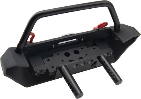ShareGoo Metal Bumper with Tow Trailer Compatible with Axial SCX10 90046 90047 Traxxas TRX-4 Redcat Gen8 1/10 RC Crawler Car (Front Bumper) in Saudi Arabia