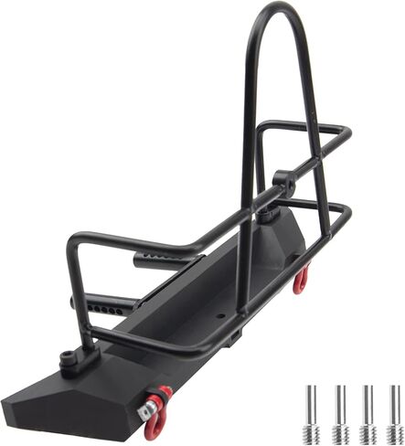 ShareGoo Metal Bumper with Tow Trailer Compatible with Axial SCX10 90046 90047 Traxxas TRX-4 Redcat Gen8 1/10 RC Crawler Car (Front Bumper) in Saudi Arabia