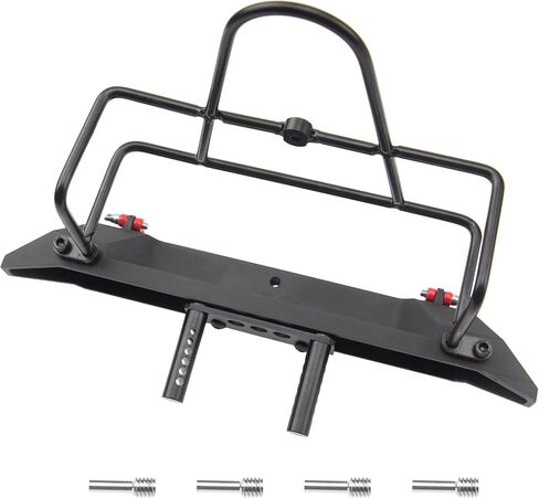 ShareGoo Metal Bumper with Tow Trailer Compatible with Axial SCX10 90046 90047 Traxxas TRX-4 Redcat Gen8 1/10 RC Crawler Car (Front Bumper) in Saudi Arabia