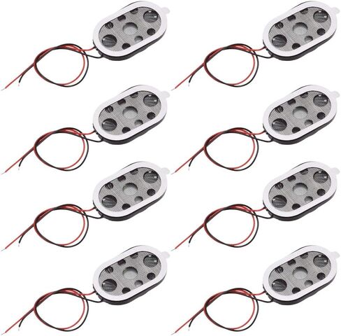 uxcell 1W 8 Ohm Mini DIY Magnetic Speaker Replacement Loudspeaker 15mmx24mm for Electronic and GPS Navigator 8pcs in Saudi Arabia