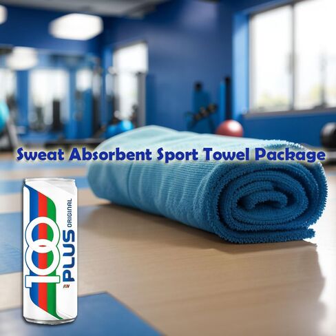 (12 Cans) 100 PLUS Isotonic Sports Drinks Hydration Maksuri Gym Towel Set 11fl oz in Saudi Arabia