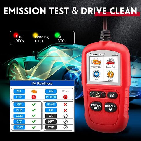 Autel OBD2 Scanner Autolink AL329, Upgrade Version of Autel AL319 & MaxiScan MS309 Car Code Reader, Engine Fault OBDII Diagnostic Tool, Auto VIN, Live Data, DTC Lookup, I/M Readiness Smog Check in Saudi Arabia