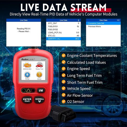 Autel OBD2 Scanner Autolink AL329, Upgrade Version of Autel AL319 & MaxiScan MS309 Car Code Reader, Engine Fault OBDII Diagnostic Tool, Auto VIN, Live Data, DTC Lookup, I/M Readiness Smog Check in Saudi Arabia