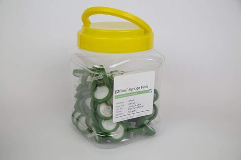 Foxx Life Sciences 384-3216-OEM Nylon EZFlow Syringe Filter Sample Prep, 25 mm Diameter, 45 µm Pore Size (Pack of 100) in Saudi Arabia