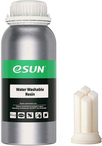 eSUN 405nm LCD 3D Printer Rapid Resin UV Curing Resin Water Washable Resin Photopolymer Resin for Photon UV Curing LCD 3D Printer, 500g White in Saudi Arabia