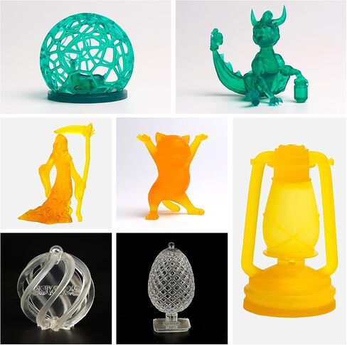 eSUN 405nm LCD 3D Printer Rapid Resin UV Curing Resin Water Washable Resin Photopolymer Resin for Photon UV Curing LCD 3D Printer, 500g White in Saudi Arabia