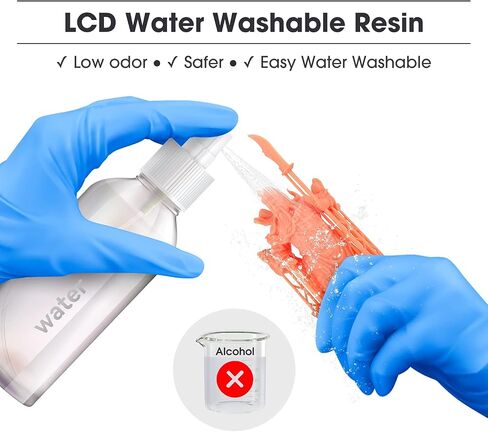 eSUN 405nm LCD 3D Printer Rapid Resin UV Curing Resin Water Washable Resin Photopolymer Resin for Photon UV Curing LCD 3D Printer, 500g White in Saudi Arabia