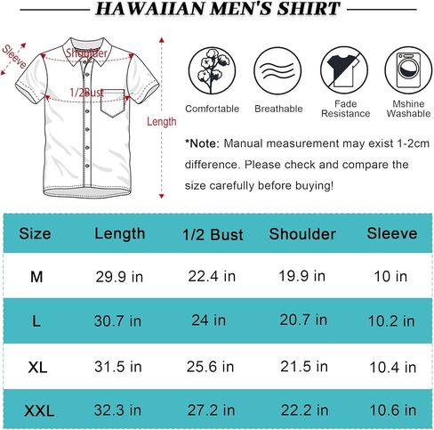 Okiretin Hawaiian Shirt for Men, Summer Beach Funky Casual Button Down Short Sleeve Shirts, Mens Tropical Floral Beach Shirts in Saudi Arabia