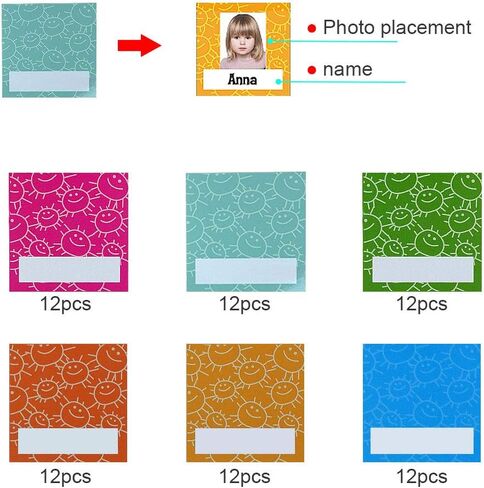 Attendance Pocket Chart with 72 Cards,Pocket Chart for Classroom… in Saudi Arabia