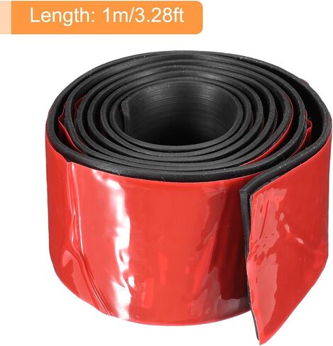 uxcell Adhesive Rubber Strips, 1.8"W x 1/16"T x 3'L Solid Neoprene Rubber Sheet Rolls with Adhesive Backing for DIY Gaskets Seals Pads Crafts in Saudi Arabia