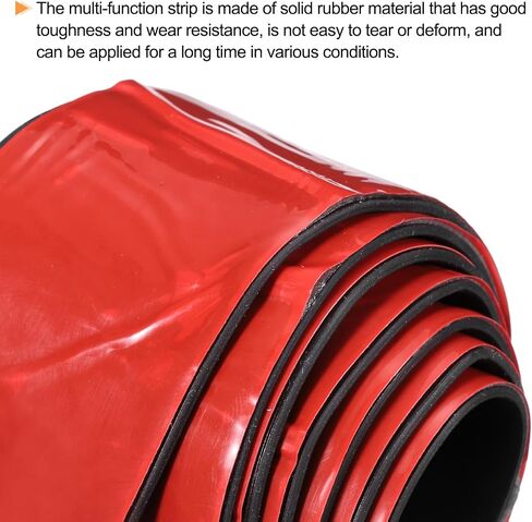 uxcell Adhesive Rubber Strips, 1.8"W x 1/16"T x 3'L Solid Neoprene Rubber Sheet Rolls with Adhesive Backing for DIY Gaskets Seals Pads Crafts in Saudi Arabia