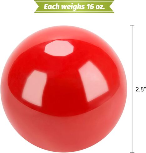 ZELUS 2.8" Baseball Practice Training Balls, 16oz Weighted Baseballs/Softballs, PVC Shell, Iron Sand Filling - 6-Pack in Kuwait