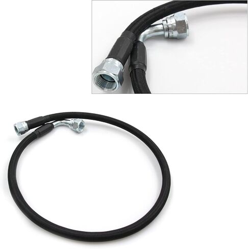 مجموعة خطوط تبريد ناقل الحركة LVOUP، خطوط خراطيم تبريد مضفرة متوافقة مع دودج رام 1996-2002 مع الكمون 5.9L 47RE in Kuwait