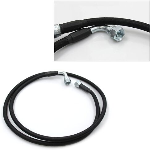 مجموعة خطوط تبريد ناقل الحركة LVOUP، خطوط خراطيم تبريد مضفرة متوافقة مع دودج رام 1996-2002 مع الكمون 5.9L 47RE in Kuwait