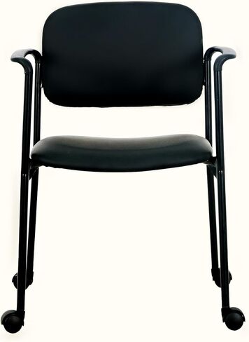 كرسي SNUGWAY بعجلات الاستقبال القابلة للتكديس، FBlack in Kuwait