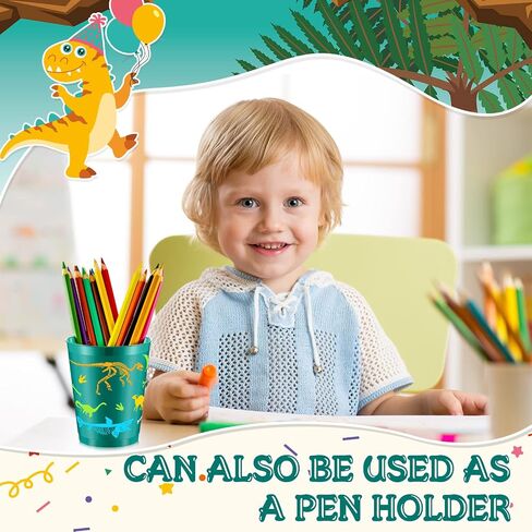 Lallisa 50 Pcs 16 oz Dinosaur Cups, Plastic Dinosaur Birthday Party Supplies Dinosaur Cups Tumbler for Kids Dinosaur Party Favors Table Decorations in Saudi Arabia