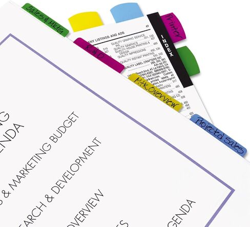 علامات تبويب الفهرس القابلة للإزالة للكتابة على علامة Redi، 2 × 11/16 بوصة، 48 علامة تبويب في كل عبوة، 4 ألوان متنوعة، عبوة واحدة (33248) (RTG33248) in Kuwait