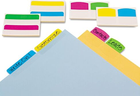 علامات تبويب الفهرس القابلة للإزالة للكتابة على علامة Redi، 2 × 11/16 بوصة، 48 علامة تبويب في كل عبوة، 4 ألوان متنوعة، عبوة واحدة (33248) (RTG33248) in Kuwait