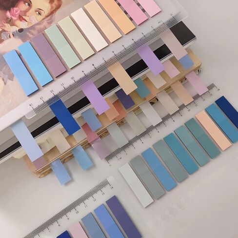 NETEHA Sticky Notes Tabs 60 Colors Page Markers Tabs 1200 Pieces Colorful Writable Tabs 6 Sheets Bagook Tabs for Annotating Books in Kuwait