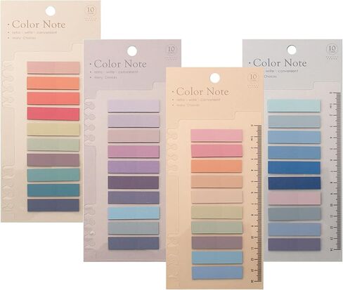 NETEHA Sticky Notes Tabs 60 Colors Page Markers Tabs 1200 Pieces Colorful Writable Tabs 6 Sheets Bagook Tabs for Annotating Books in Kuwait